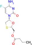 ((2R,5S)-5-(4-AMINO-5-FLUORO-2-OXOPYRIMIDIN-1(2H)-YL)-1,3-OXATHIOLAN-2-YL)METHYL BUTYRATE