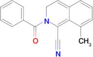 2-BENZOYL-8-METHYL-2,3-DIHYDROISOQUINOLINE-1-CARBONITRILE