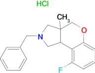 2-BENZYL-9-FLUORO-3A-METHYL-1,2,3,3A,4,9B-HEXAHYDROCHROMENO[3,4-C]PYRROLE HCL