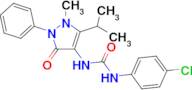 1-(4-CHLOROPHENYL)-3-(5-ISOPROPYL-1-METHYL-3-OXO-2-PHENYL-2,3-DIHYDRO-1H-PYRAZOL-4-YL)UREA