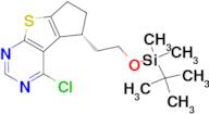 (R)-5-(2-((TERT-BUTYLDIMETHYLSILYL)OXY)ETHYL)-4-CHLORO-6,7-DIHYDRO-5H-CYCLOPENTA[4,5]THIENO[2,3-...