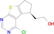 (S)-2-(4-CHLORO-6,7-DIHYDRO-5H-CYCLOPENTA[4,5]THIENO[2,3-D]PYRIMIDIN-5-YL)ETHANOL