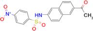 N-(6-ACETYLNAPHTHALEN-2-YL)-4-NITROBENZENESULFONAMIDE