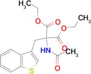 DIETHYL 2-ACETAMIDO-2-(BENZO(B)THIOPHENE-3-YLMETHYL)MALONATE