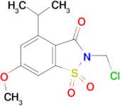 2-(CHLOROMETHYL)-4-ISOPROPYL-6-METHOXYBENZO[D]ISOTHIAZOL-3(2H)-ONE 1,1-DIOXIDE