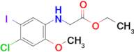 ETHYL 2-((4-CHLORO-5-IODO-2-METHOXYPHENYL)AMINO)ACETATE