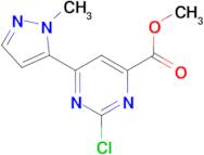 METHYL 2-CHLORO-6-(1-METHYL-1H-PYRAZOL-5-YL)PYRIMIDINE-4-CARBOXYLATE