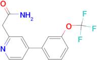 2-(4-(3-(TRIFLUOROMETHOXY)PHENYL)PYRIDIN-2-YL)ACETAMIDE