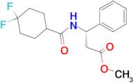 (S)-METHYL 3-(4,4-DIFLUOROCYCLOHEXANECARBOXAMIDO)-3-PHENYLPROPANOATE