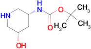 TERT-BUTYL ((3R,5S)-5-HYDROXYPIPERIDIN-3-YL)CARBAMATE