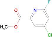 METHYL 4-CHLORO-6-FLUOROPICOLINATE