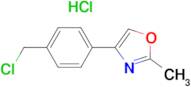 4-(4-(CHLOROMETHYL)PHENYL)-2-METHYLOXAZOLE HCL