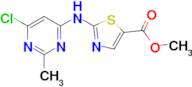 2-[(6-CHLORO-2-METHYL-4-PYRIMIDINYL)AMINO]-5-THIAZOLECARBOXYLIC ACID METHYL ESTER