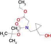 ETHYL N-(TERT-BUTOXYCARBONYL)-N-((1-(HYDROXYMETHYL)CYCLOPROPYL)METHYL)GLYCINATE