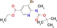 ETHYL 5-BROMO-6-((TERT-BUTOXYCARBONYL)(METHYL)AMINO)NICOTINATE