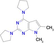 6,7-DIMETHYL-2,4-DI(PYRROLIDIN-1-YL)-7H-PYRROLO[2,3-D]PYRIMIDINE