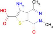 3-AMINO-4,6-DIMETHYL-7-OXO-6,7-DIHYDROTHIENO[2,3-D]PYRIDAZINE-2-CARBOXYLIC ACID