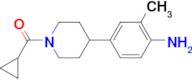 (4-(4-AMINO-3-METHYLPHENYL)PIPERIDIN-1-YL)(CYCLOPROPYL)METHANONE