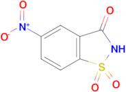 1,2-BENZISOTHIAZOL-3(2H)-ONE, 5-NITRO-, 1,1-DIOXIDE