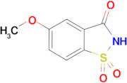 1,2-BENZISOTHIAZOL-3(2H)-ONE, 5-METHOXY-, 1,1-DIOXIDE