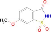 1,2-BENZISOTHIAZOL-3(2H)-ONE, 6-METHOXY-, 1,1-DIOXIDE