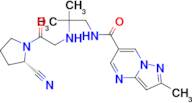 (S)-N-(2-((2-(2-CYANOPYRROLIDIN-1-YL)-2-OXOETHYL)AMINO)-2-METHYLPROPYL)-2-METHYLPYRAZOLO[1,5-A]PYRIMIDINE-6-CARBOXAMIDE