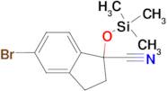 5-BROMO-1-((TRIMETHYLSILYL)OXY)-2,3-DIHYDRO-1H-INDENE-1-CARBONITRILE