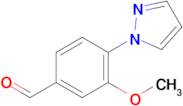 3-METHOXY-4-(1H-PYRAZOL-1-YL)BENZALDEHYDE