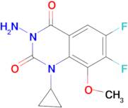 2,4(1H,3H)-QUINAZOLINEDIONE, 3-AMINO-1-CYCLOPROPYL-6,7-DIFLUORO-8-METHOXY-