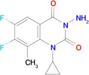 2,4(1H,3H)-QUINAZOLINEDIONE, 3-AMINO-1-CYCLOPROPYL-6,7-DIFLUORO-8-METHYL-