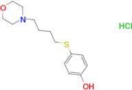 4-[[4-(4-MORPHOLINYL)BUTYL]THIO]-PHENOL HYDROCHLORIDE