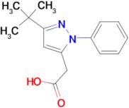 1H-PYRAZOLE-5-ACETIC ACID, 3-(1,1-DIMETHYLETHYL)-1-PHENYL-