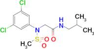 2-(N-(3,5-DICHLOROPHENYL)METHYLSULFONAMIDO)-N-ISOBUTYLACETAMIDE