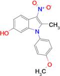 1H-INDOL-6-OL, 1-(4-METHOXYPHENYL)-2-METHYL-3-NITRO-