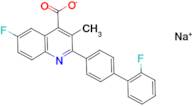 SODIUM 6-FLUORO-2-(2'-FLUORO-[1,1'-BIPHENYL]-4-YL)-3-METHYLQUINOLINE-4-CARBOXYLATE