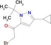 2-BROMO-1-(1-(TERT-BUTYL)-3-CYCLOPROPYL-1H-PYRAZOL-5-YL)ETHAN-1-ONE