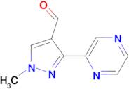1-METHYL-3-(PYRAZIN-2-YL)-1H-PYRAZOLE-4-CARBALDEHYDE