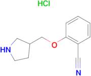 2-(PYRROLIDIN-3-YLMETHOXY)BENZONITRILE HCL