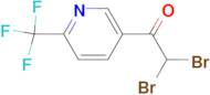 2,2-DIBROMO-1-(6-(TRIFLUOROMETHYL)PYRIDIN-3-YL)ETHANONE