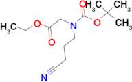 ETHYL 2-(TERT-BUTOXYCARBONYL(3-CYANOPROPYL)AMINO)ACETATE