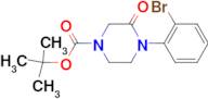 TERT-BUTYL 4-(2-BROMOPHENYL)-3-OXOPIPERAZINE-1-CARBOXYLATE