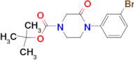TERT-BUTYL 4-(3-BROMOPHENYL)-3-OXOPIPERAZINE-1-CARBOXYLATE