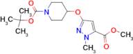 TERT-BUTYL 4-((5-(METHOXYCARBONYL)-1-METHYL-1H-PYRAZOL-3-YL)OXY)PIPERIDINE-1-CARBOXYLATE