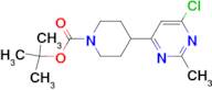 4-(6-CHLORO-2-METHYL-PYRIMIDIN-4-YL)-PIPERIDINE-1-CARBOXYLIC ACID TERT-BUTYL ESTER