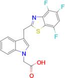 2-(3-((4,5,7-TRIFLUOROBENZO[D]THIAZOL-2-YL)METHYL)-1H-INDOL-1-YL)ACETIC ACID