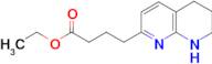 ETHYL-4-(5,6,7,8-TETRAHYDRO-1,8-NAPHTHYRIDIN-2-YL)BUTANOATE