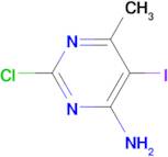 2-CHLORO-5-IODO-6-METHYLPYRIMIDIN-4-AMINE