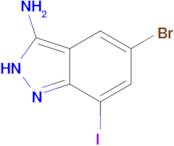 5-BROMO-7-IODO-1H-INDAZOL-3-AMINE