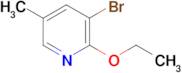 3-BROMO-2-ETHOXY-5-METHYLPYRIDINE