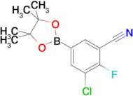 3-CHLORO-2-FLUORO-5-(4,4,5,5-TETRAMETHYL-1,3,2-DIOXABOROLAN-2-YL)BENZONITRILE